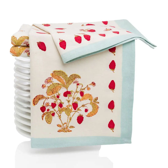 *REGISTRY ITEM: Strawberry Blue Tea Towel*