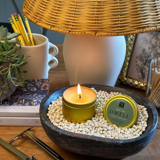 Dwell Gold Tin Candle