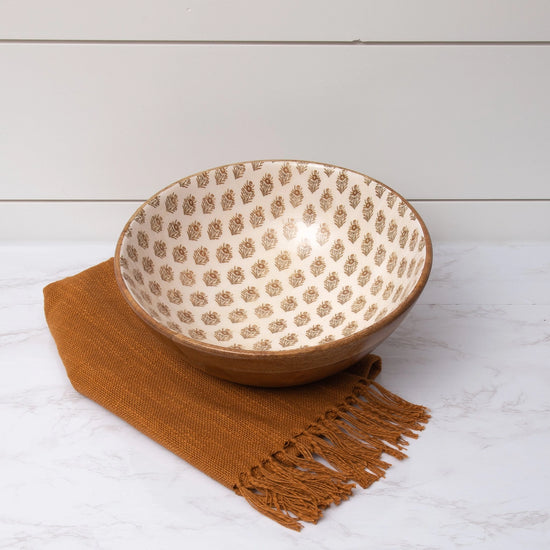 *REGISTRY ITEM: Block Print Mango Wood Bowl*