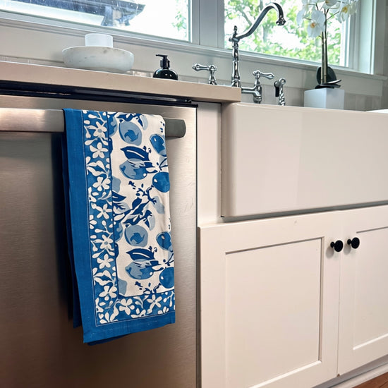 Citron Bleu Tea Towel