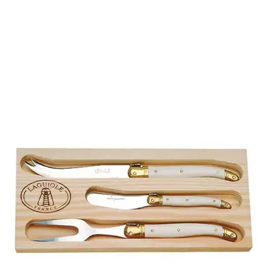 3pc Cheese Set with Ivory Handles