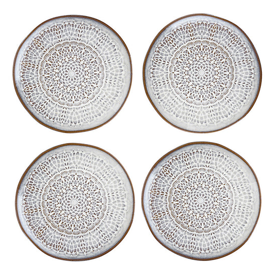 Coastal Stamped Appetizer Plates
