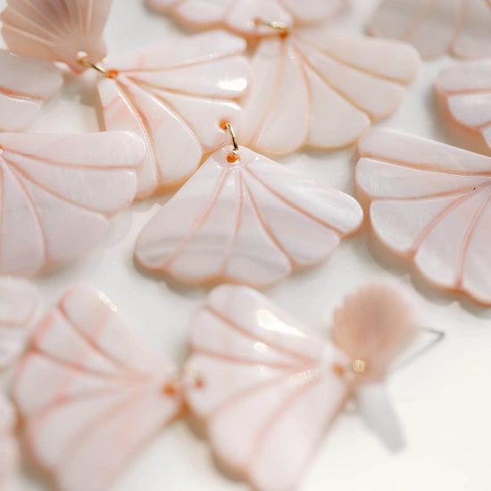 Pink Mermaid Shell Drops
