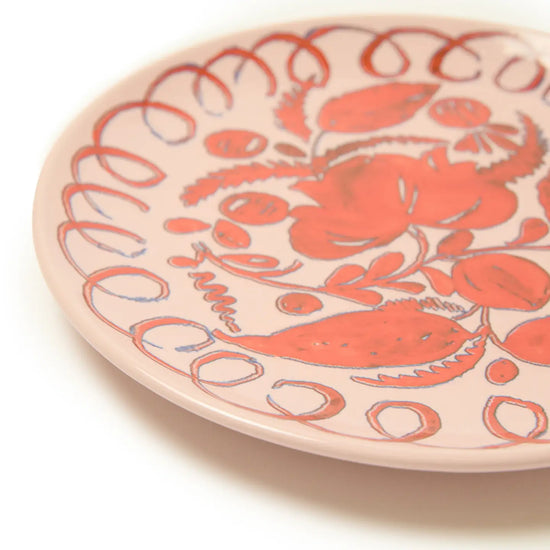 Pink Amalfi Dessert Plate