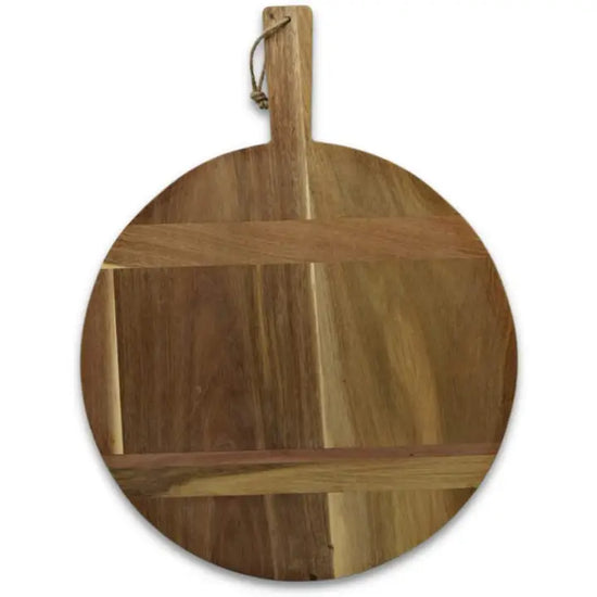 17" Round Wood Charcuterie Board