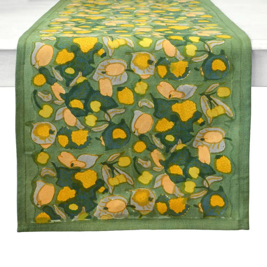 16x90 Fruit Yellow/Green Table Runner