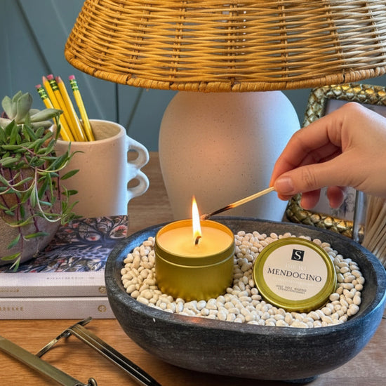 Mendocino Gold Tin Candle