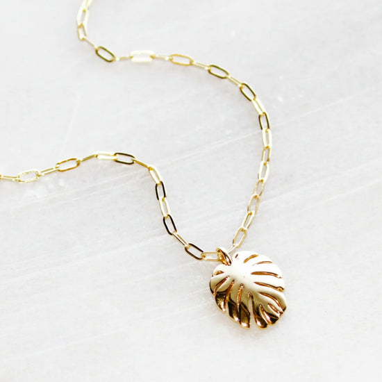 Desert Palm Pendant Necklace