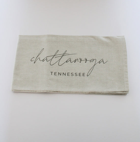 *REGISTRY ITEM: Chattanooga Script Tea Towel*