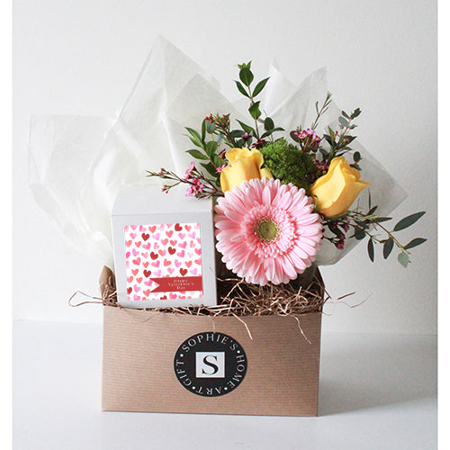 The Favorite Valentine Gift Box with Pink Gerber