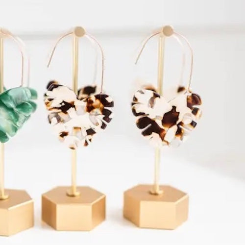 Cocoa Palm Threader Earrings