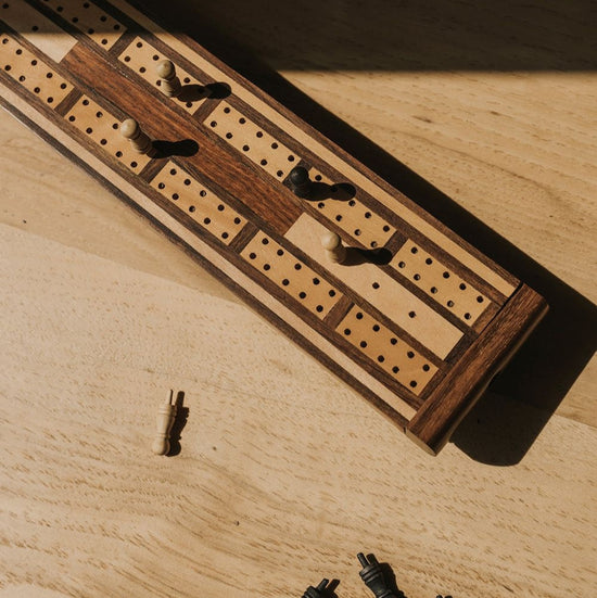Wood Cribbage Game