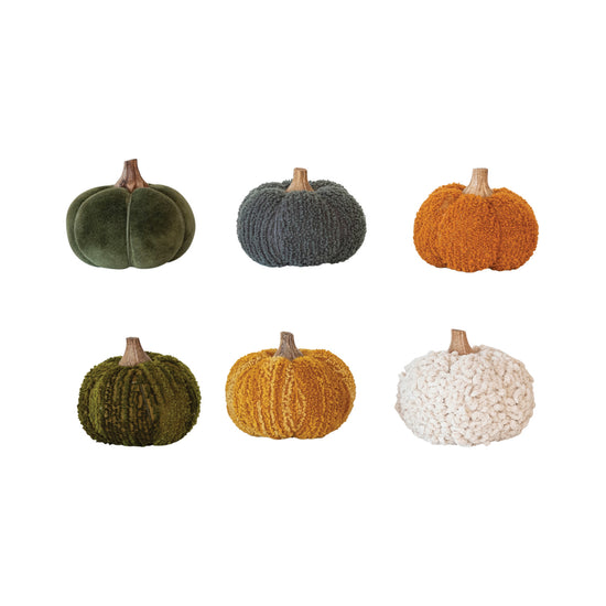Large Boucle Velvet Pumpkin