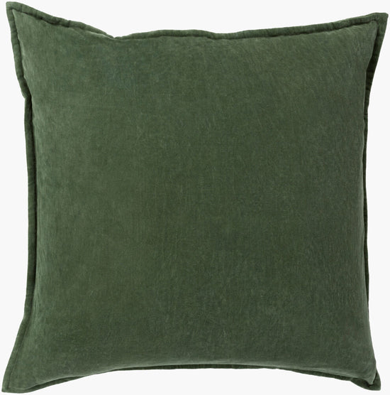 20x20 Dark Green Velvet Pillow