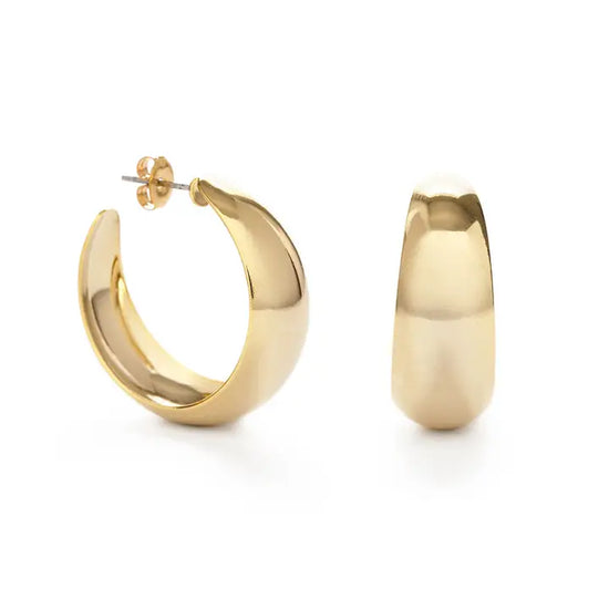 Angie Yellow Gold Vintage Hoops