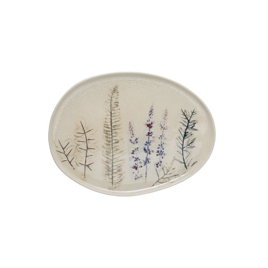 Floral Debossed Platter
