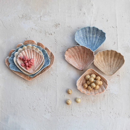Hand-painted Shell Dish