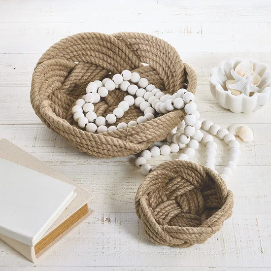 Large Nautical Rope Basket