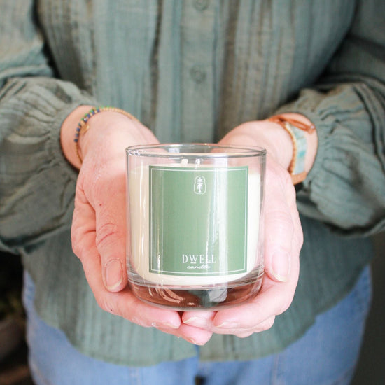 Dwell Large Glass Candle