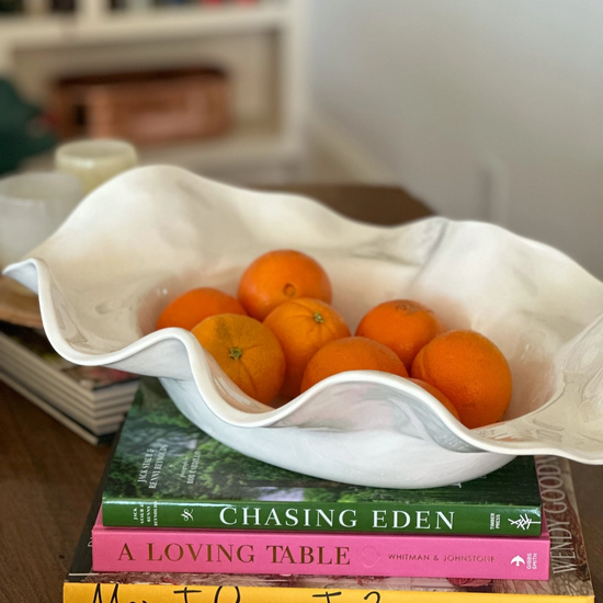 Large Wavy Serving Bowl