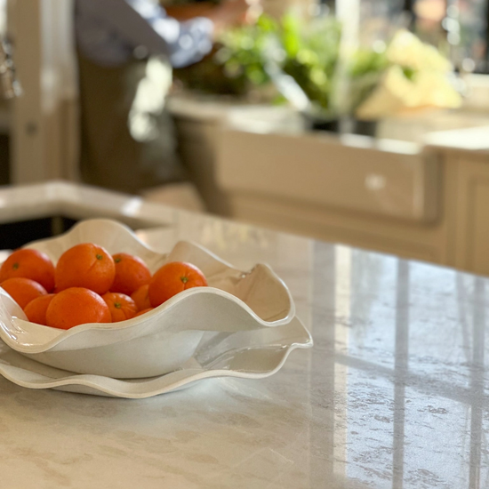 Large Wavy Serving Bowl