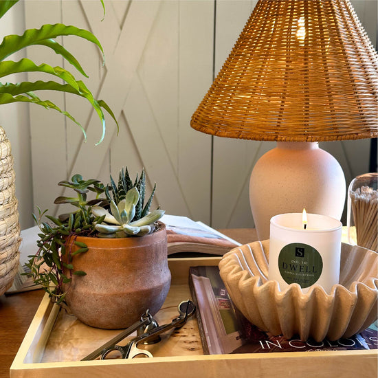 Dwell Large Glass Candle