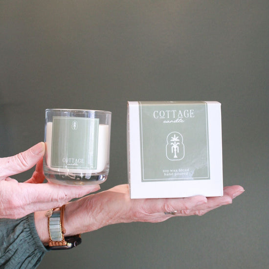 Cottage Large Glass Candle