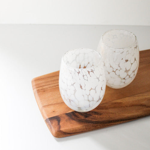 Confetti Bubble Stemless Wine Glass