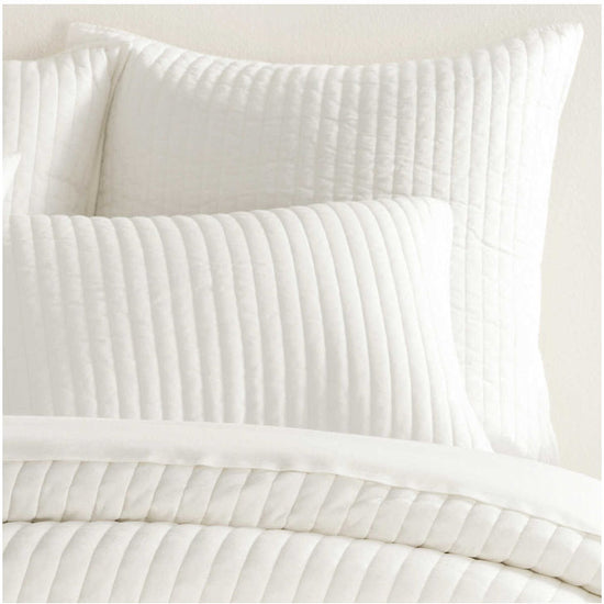 Cozy Cotton Ivory Quilted Sham