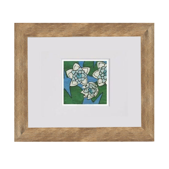 Turq Botanical Three Art Print