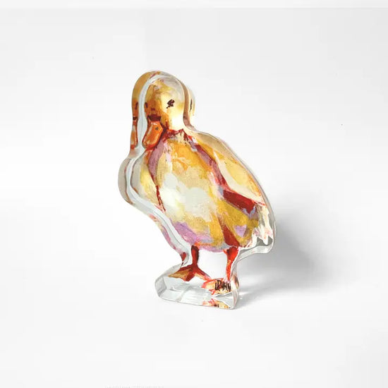 Mama Duck + Ducklings Acrylic Blocks