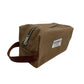 Brown Waxed Canvas Dopp Kit