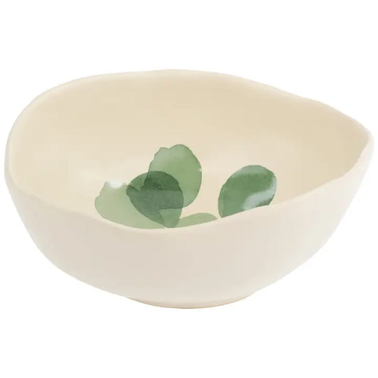 Small Leaf and Stem Ceramic Bowl