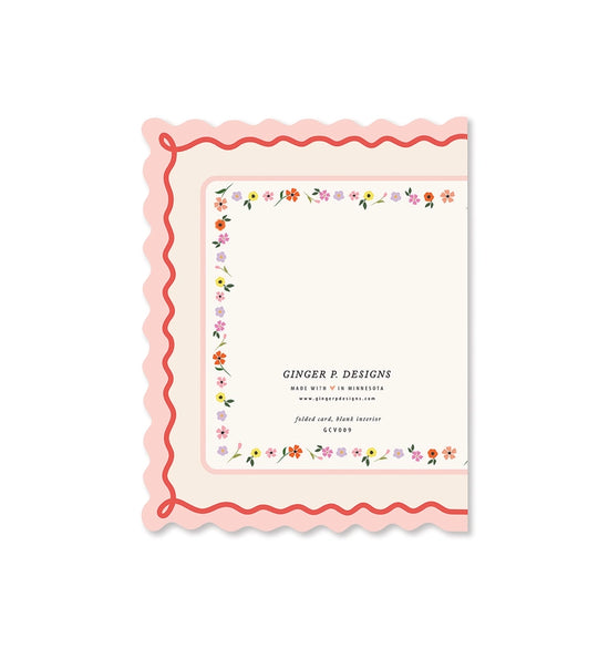 Valentine's Day Scallop Card