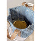 Blue Handwoven Textured Tote Bag