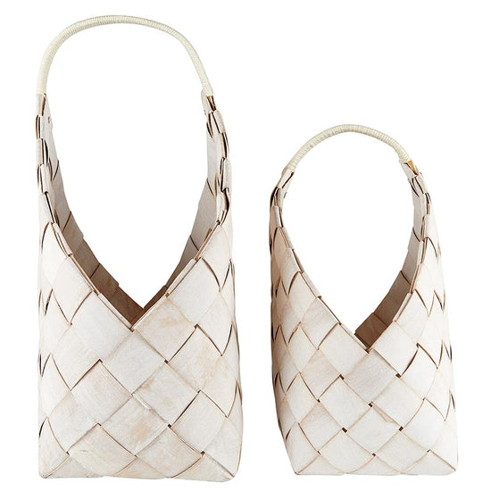 White Wood Fiber Basket