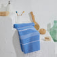 Blue Jean Striped Turkish Towel