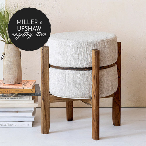 *REGISTRY ITEM: Woven Upholstered Table/Stool*