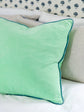 Mint + Aqua SQ Velvet Pillow