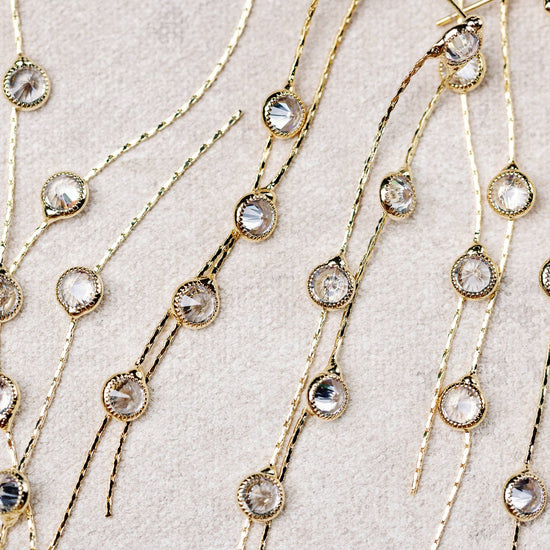 Gold + Crystal Duster Drops