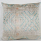 Multicolor Diamond Handmade Ikat Silk + Velvet Pillow