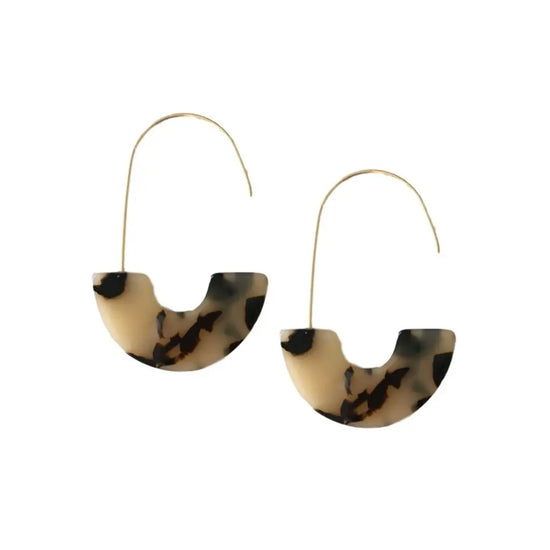 Blonde Tortoise Threader Earrings
