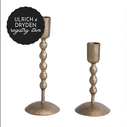 *REGISTRY ITEM: Small Hand Forged Brass Taper Holder*