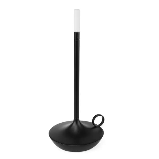 Black Portable Rechargeable Candle Lamp