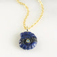 Blue Lapis Gemstone Shell Necklace