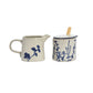 *REGISTRY ITEM: S/2 Blue Botanical Creamer+Sugar*