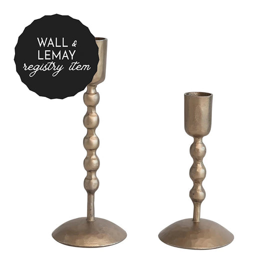 *REGISTRY ITEM: Small Hand Forged Brass Taper Holder*