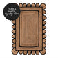 *REGISTRY ITEM: Small Handmade Black Scalloped Jute Rug*