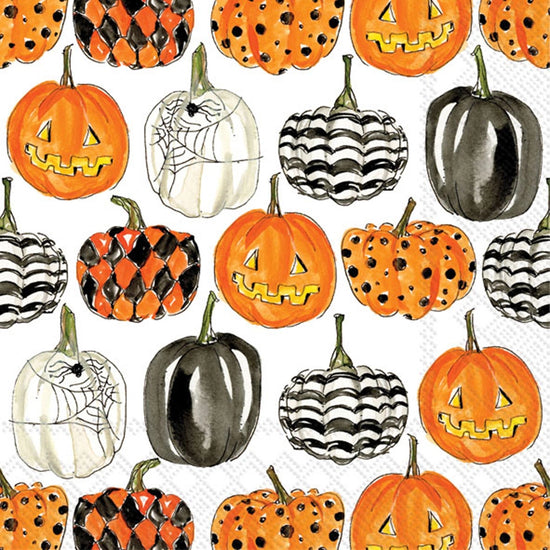 Halloween Pumpkin Cocktail Napkins