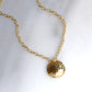 Mona Hammered Coin Necklace